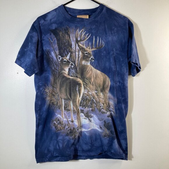The Mountain | Tops | Vintage The Mountain Tie Dye Tee Shirt Buck Doe ...